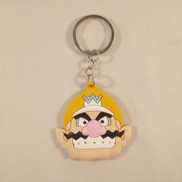 Men's Silver Mario Brothers Mario Luigi Wario Characters Keychain Key Ring 3 pcs - Picture 5 of 5